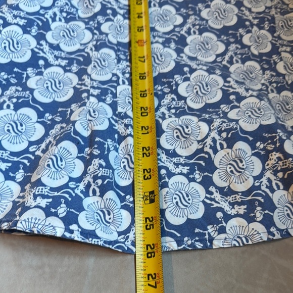 Pine Cone Hill Fine Linens Floral Cotton Kimono Style Popover Top Womens Medium - Picture 11 of 11